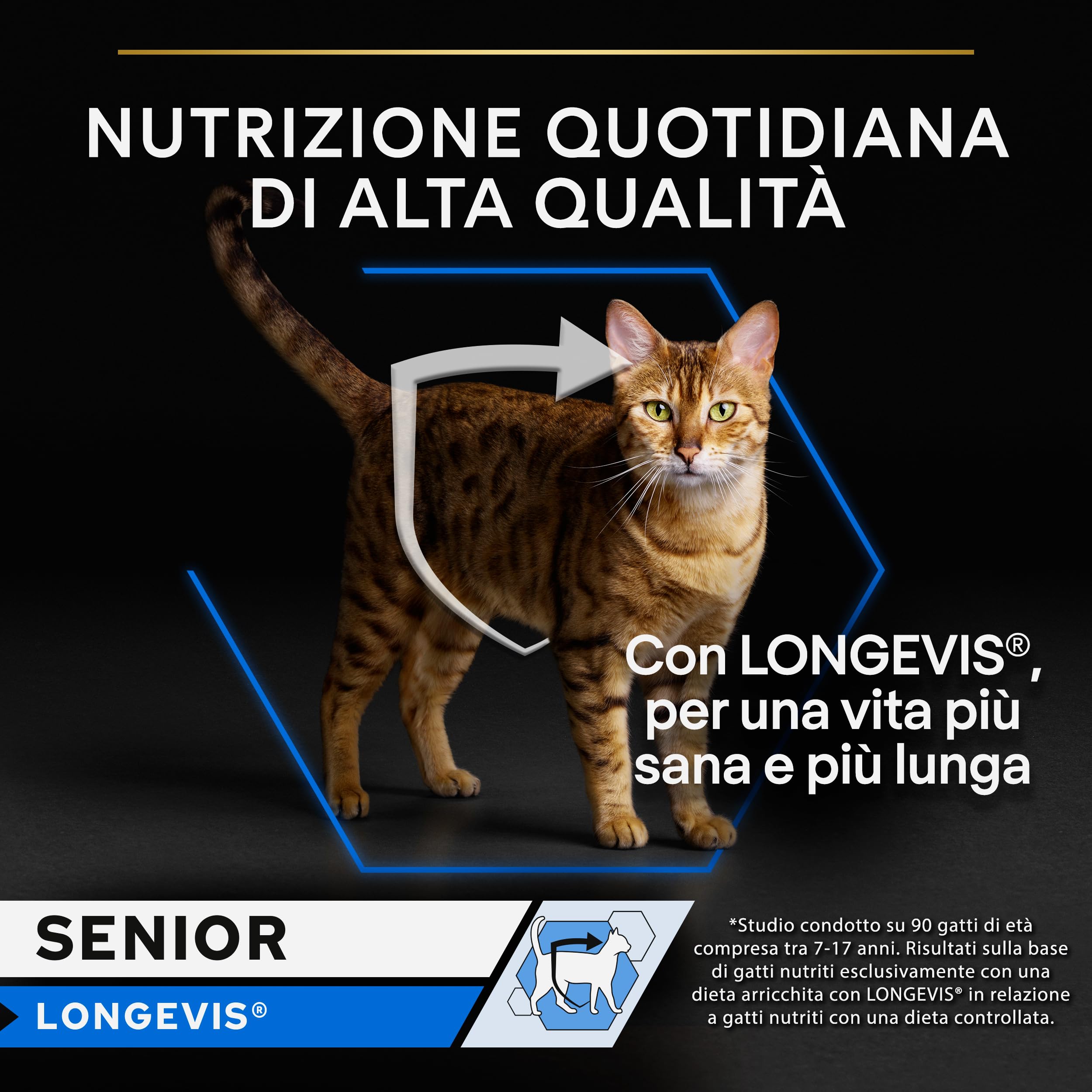 PURINA PRO PLAN Longevis Cibo Umido per Gatti Anziani Mousse con Tonno 24 Lattine da 85g