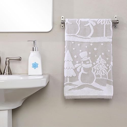 Vista 140 de SKL Home - Juego de toallas de mano Whistler a cuadros para invierno/Navidad, para baño, cocina, bar y regalo, 16 x 25 pulgadas, 2 unidades Whistler