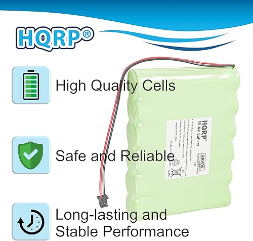Miniatura 6 de HQRP Batería compatible con 6PH-H-43A3600-S-D22 DSC IMPASSA SCW9057 SCW9055 Panel de alarma 9057 SCW-9057 SCW-9055 9O57 ADT 17000145 17000152