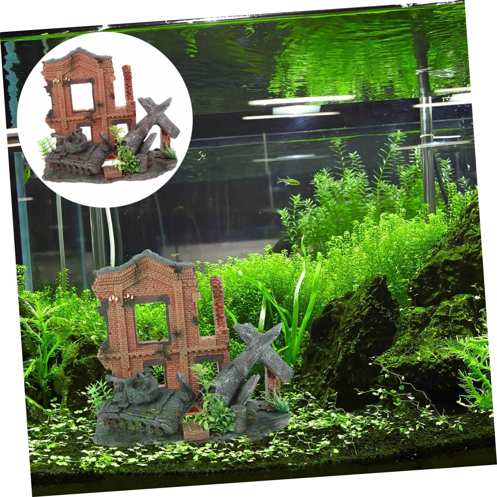 Toddmomy 1pièce Décoration Aquarium Résine Ornement pour Poisson Accessoire De Paysagisme pour Aquarium Décor Naturel Et Vivant pour Amateurs De Poissons