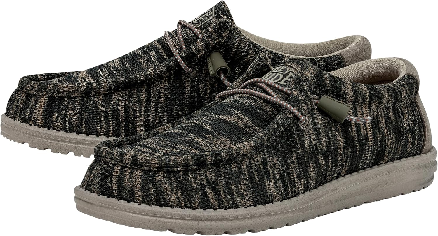 Hey Dude Mens Wally Sox 7 Woodland Camo