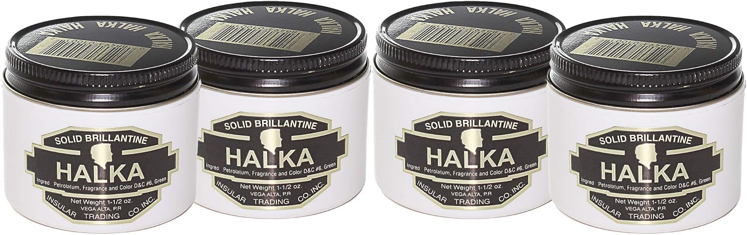 4 SOLID BRILLANTINE HALKA,4 BRILLANTINA HALKA SOLIDA PUERTO RICO BEST SELLER