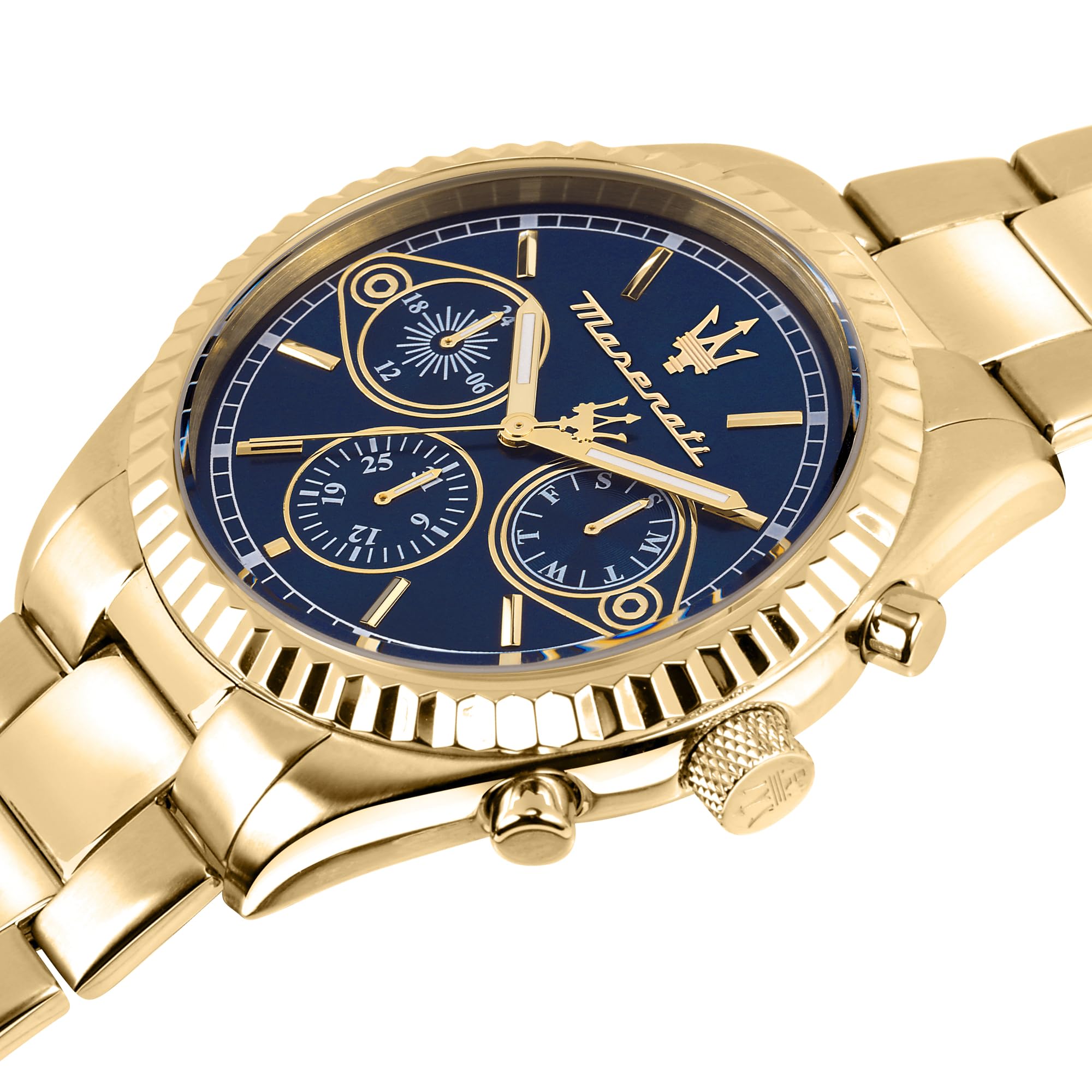 Maserati Reloj Hombre, Colección COMPETIZIONE, Cuarzo, Multifonción, en Acero, PVD Oro - R8853100026