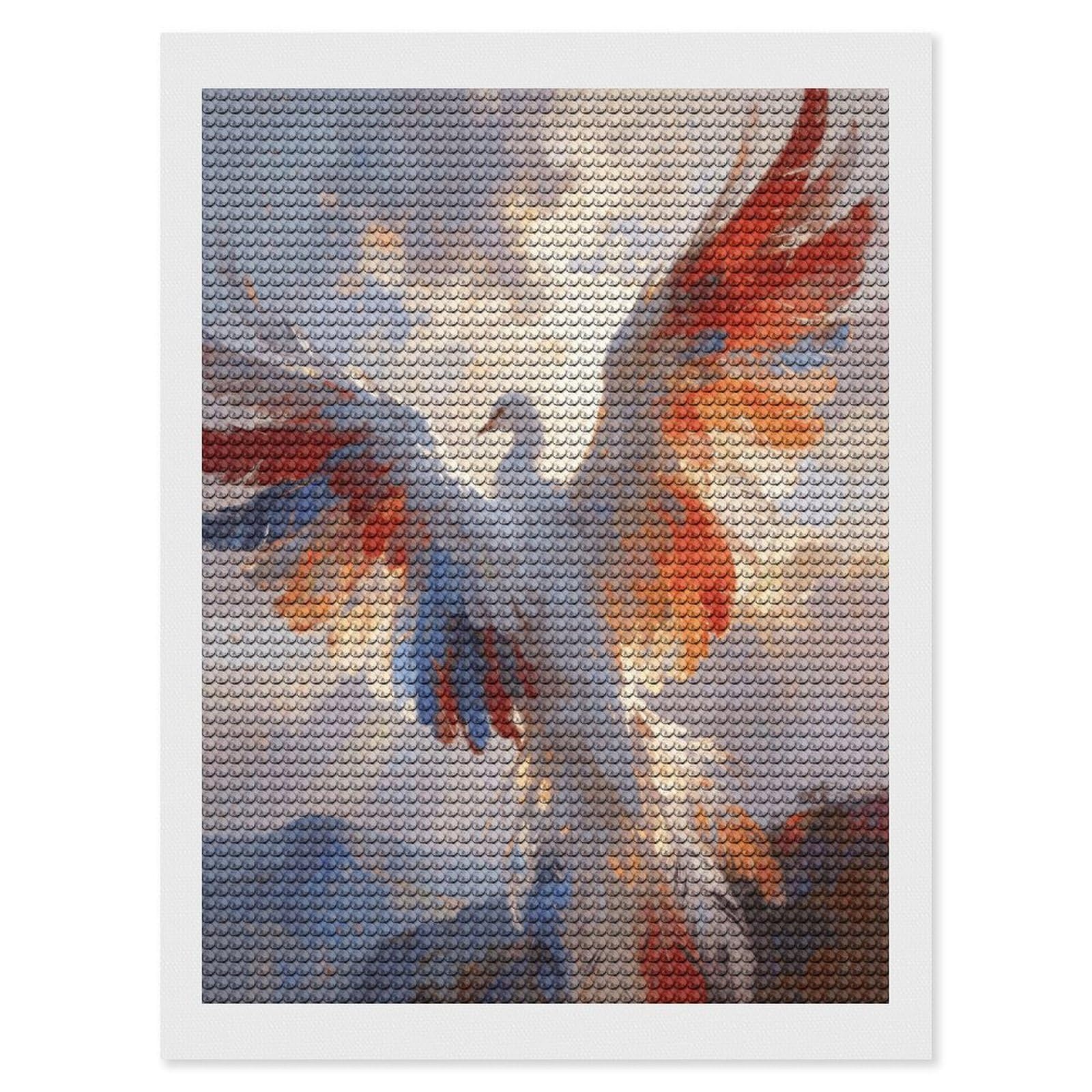 FodPand Plumage Dreamscape Diamond Art Kits for Adults Diamond Painting Kits for Beginner 5D DIY Full Round Drill Diamond Dot Painting Gem Art Crafts for Home Wall Decor
