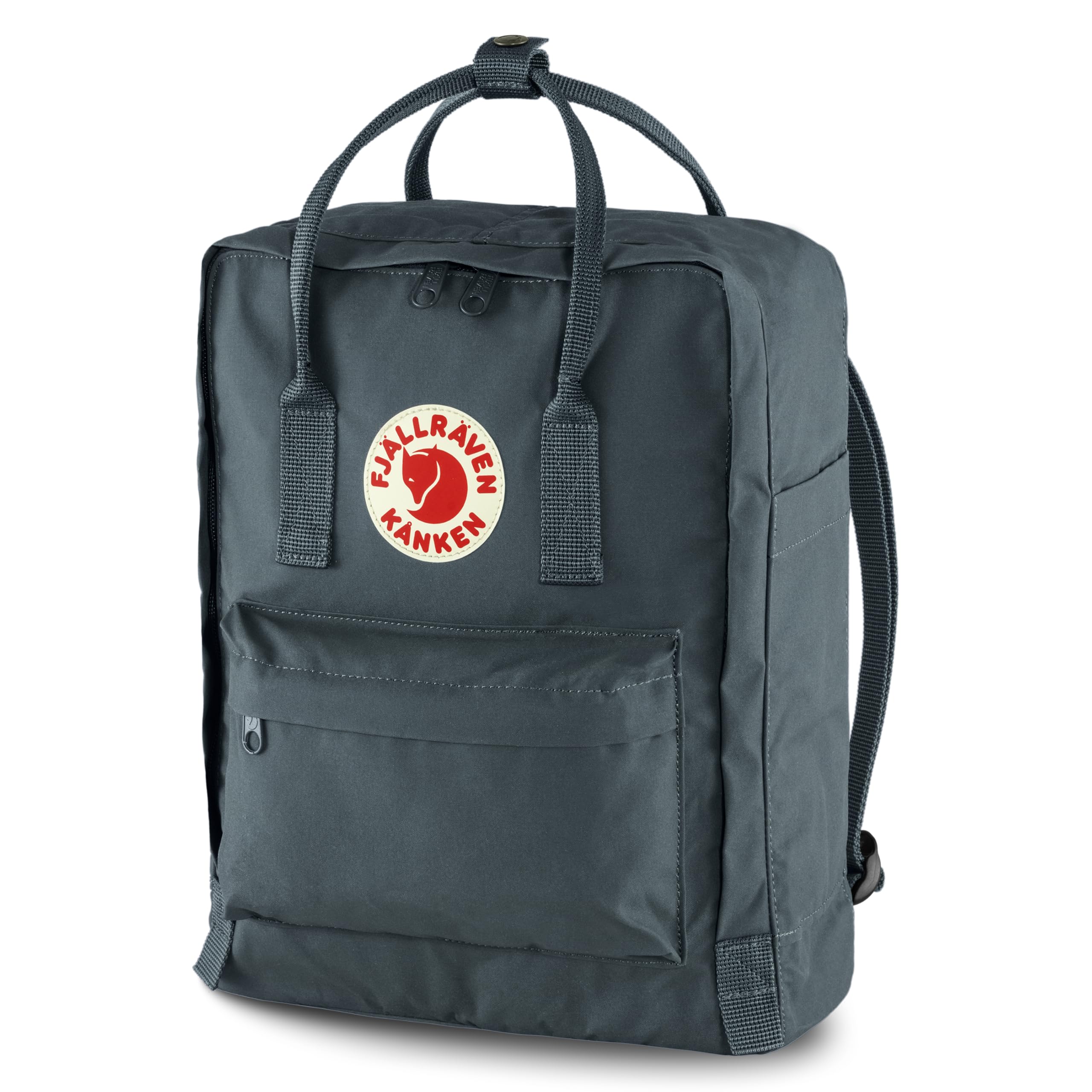 Fjallraven Kanken Everyday Travel Backpack Daypack, Graphite, 16L | For Women & Men, Everyday Backpack, Lightweight & Water-Resistant, Travel Bag, Commuting, Work, University, School, Seat Pad