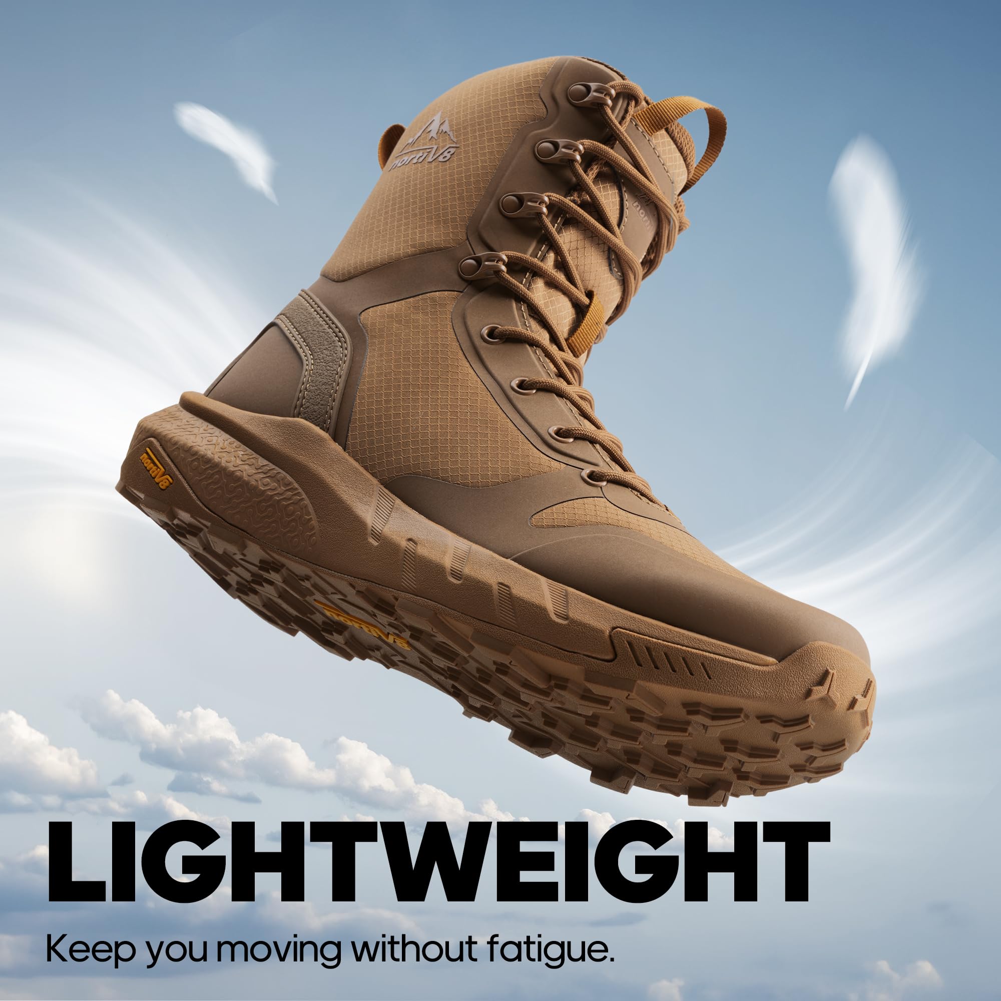 NORTIV 8 Hommes Rangers Militaire Bottes de Tactique,Bottes légères et Confortables pour le travail Toute la Journée, bottes de randonnée Metrostrike (20-23 cm)