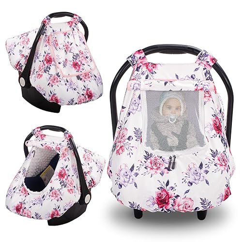 Funda de asiento de automóvil para bebé, funda de asiento de automóvil Minky para bebé, 3 en 1 para invierno, funda de asiento de automóvil de