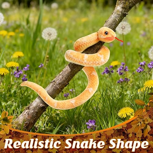 Miniatura 76 de Peluche de serpiente, animal de serpiente de peluche, serpientes de juguete pequeñas de 27 pulgadas para niños, serpiente de peluche gigante