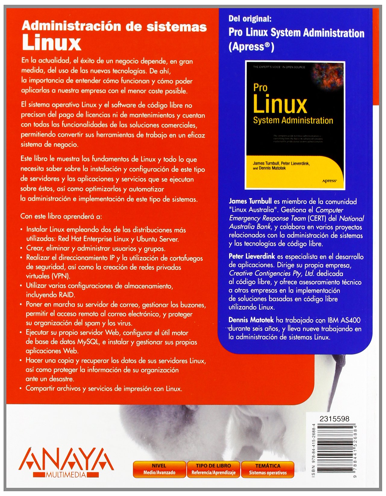 Administración de sistemas Linux (Títulos Especiales)