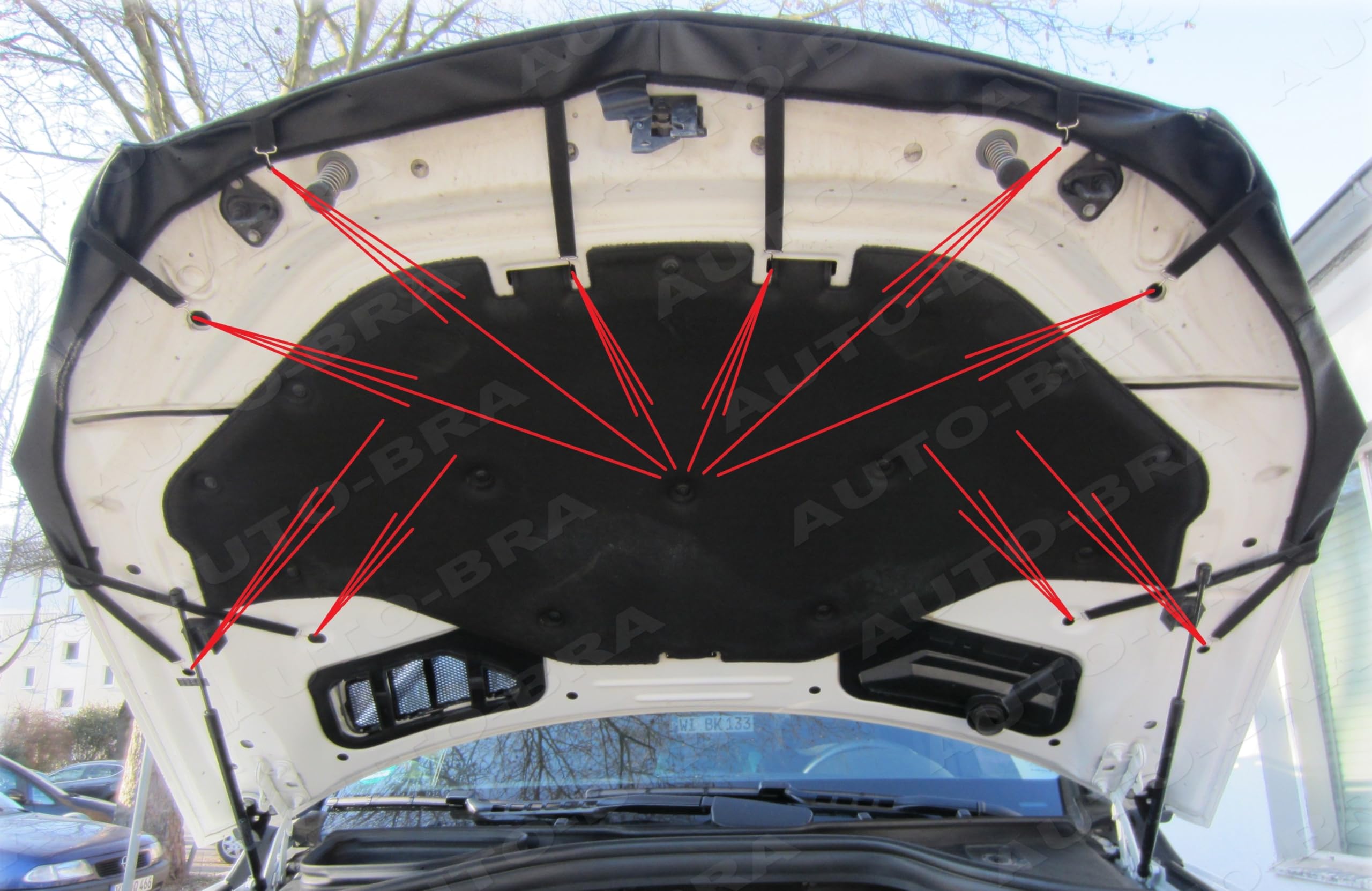 AB3-00381 CARBON OPTIEK Bonnet BRA Voor GLE W166 2015-2018 Kapbenbra