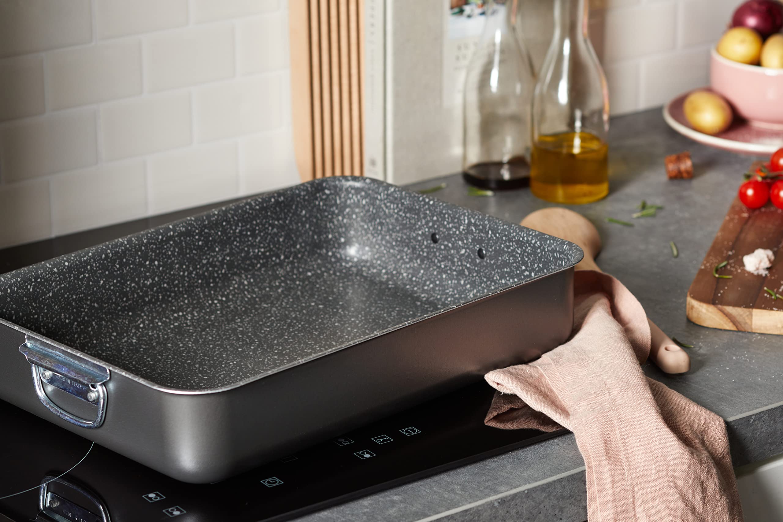 Alluflon Tradition Italie Lasagnes, aluminium, Noir, 35 x 25 cm