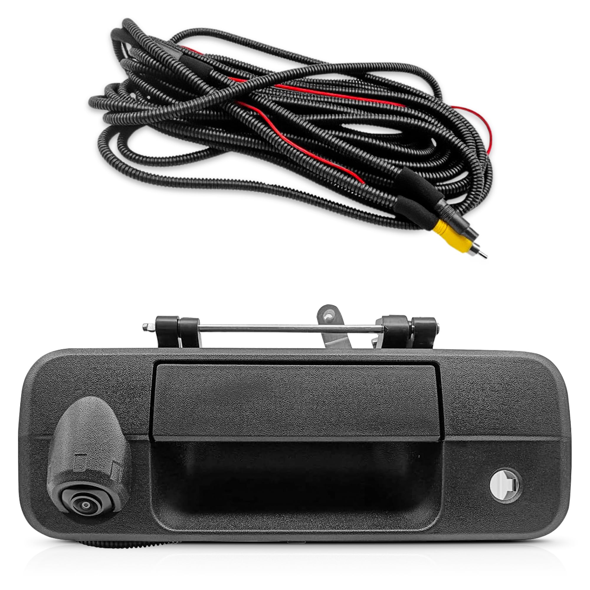 PartsFlow 69090-0C051 Tailgate Handle Backup Camera Compatible With Toyota Tundra 2007-2013 Classic Tailgate Reversing Rear View Park Assist Camera RCA Plug Replaces 86790-34011 86790-34030