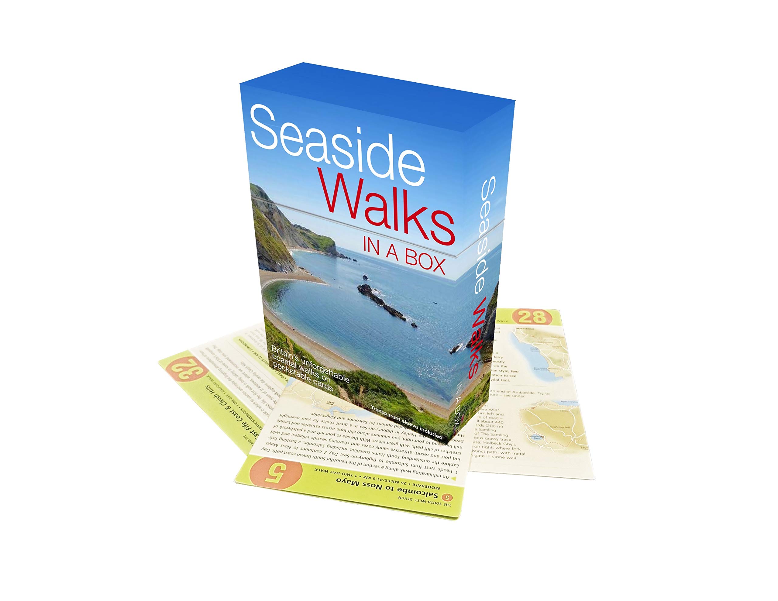 Seaside Walks in a Box: Best coastal walks around Britain on pocketable cards (Duncan Petersen Guides)