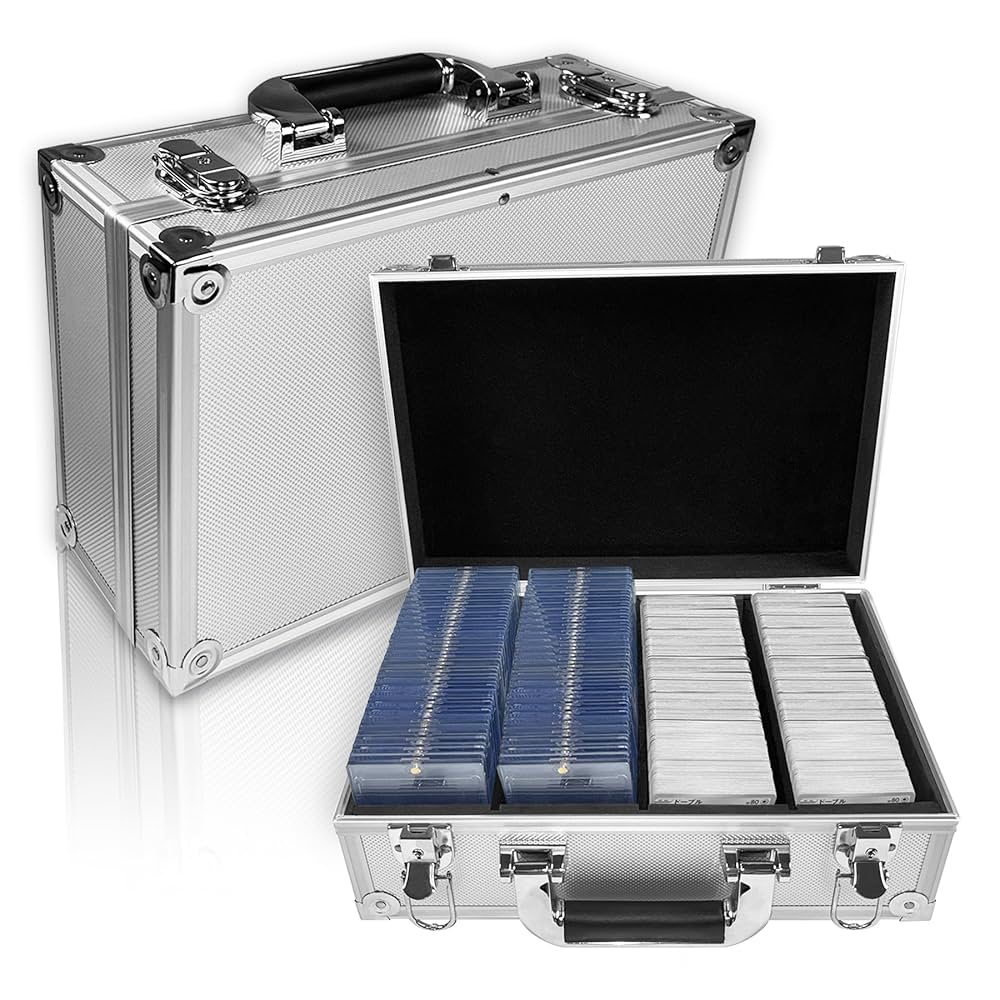 PSA BGS 鑑定済み用 アタッシュケース ストレージボックス アルミ製　3列 PSA BGS 鑑定済み用 アタッシュケース ストレージボックス