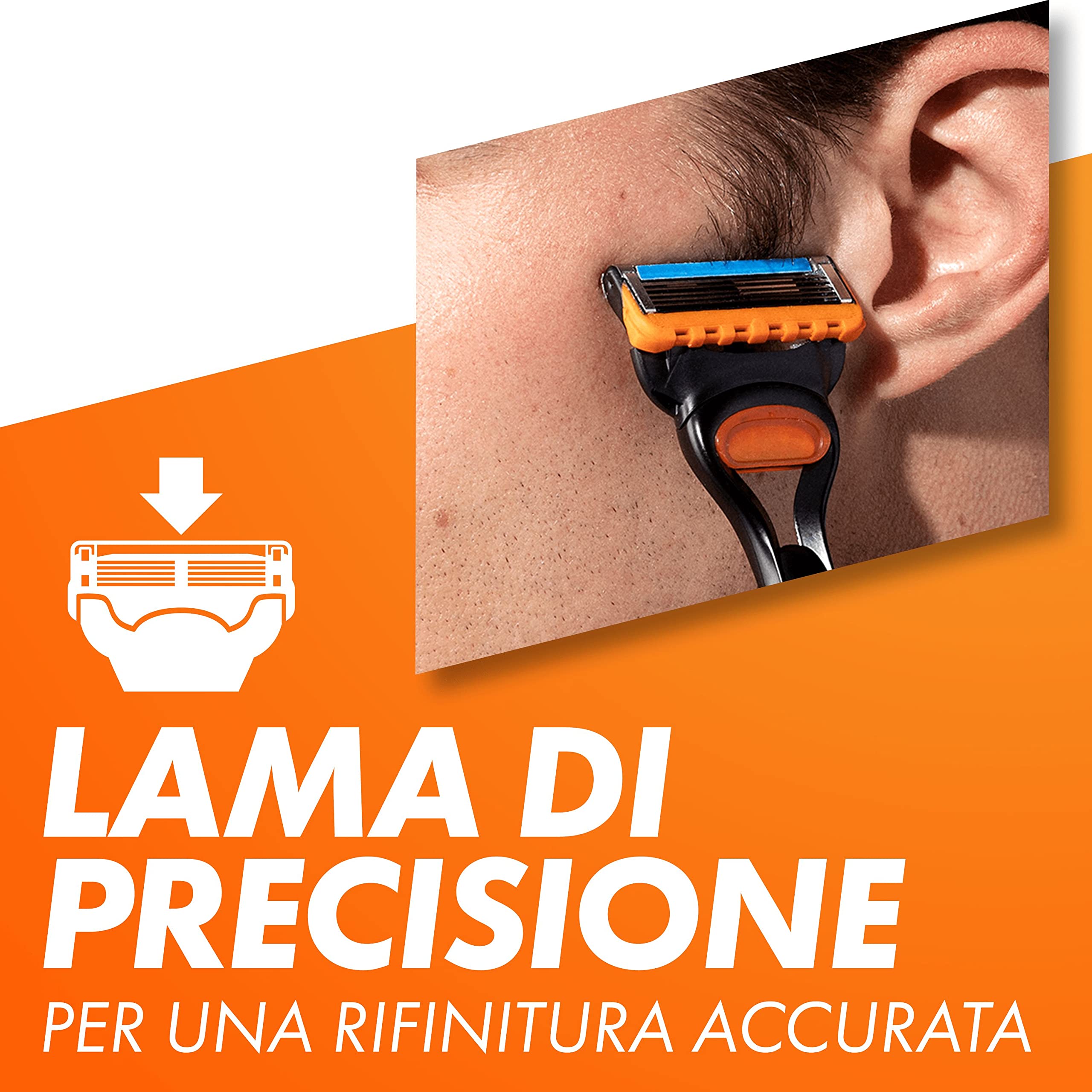 Gillette Fusion5 Lamette di Ricambio per Rasoio da Uomo (4 lamette)