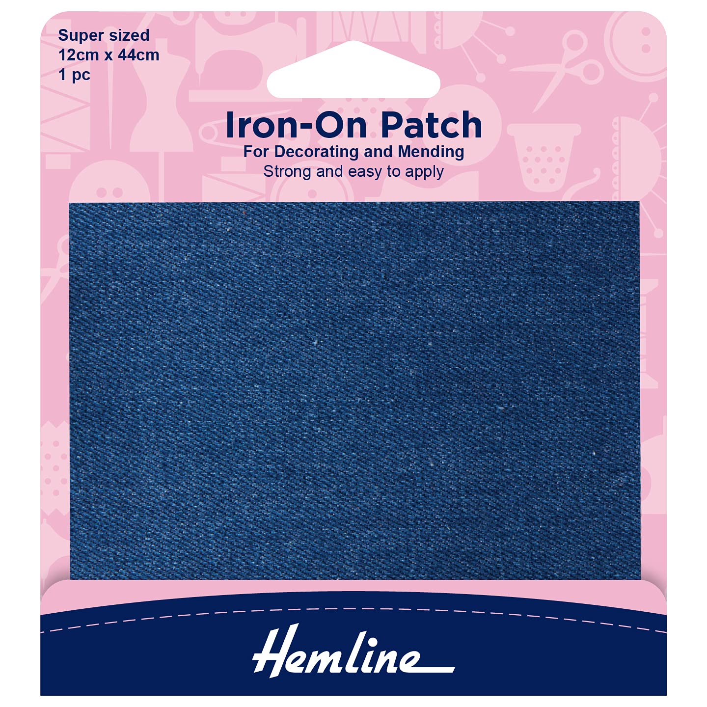 Minerva Repair Fabric Mid Denim Hemline H690lmd