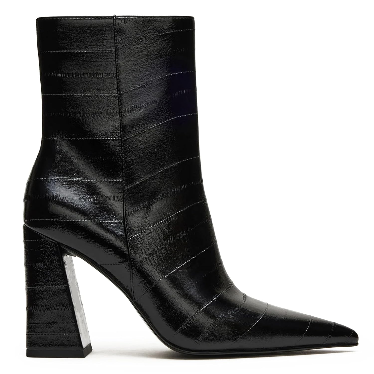 Ankle Boots for Women Pointed Toe Short Boots Chunky Heel Booties Side Zipper Fall Winter Office Shoes