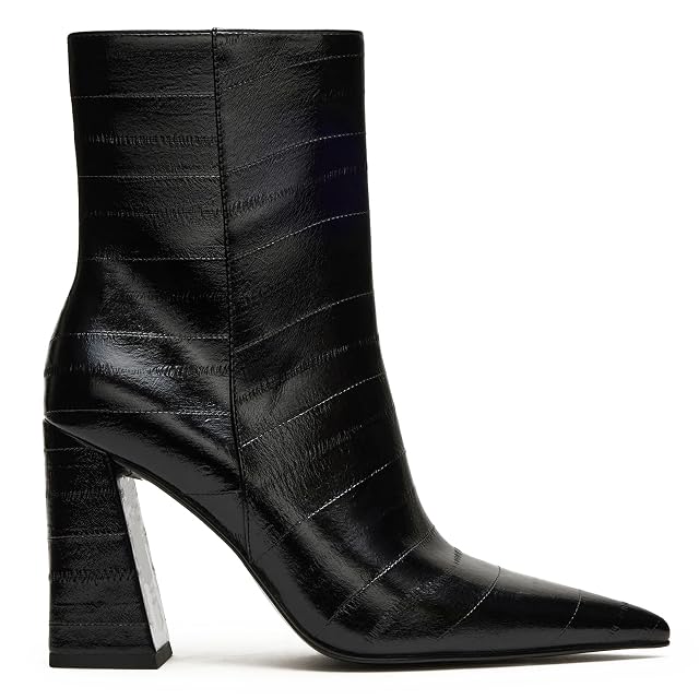 Ankle Boots for Women Pointed Toe Short Boots Chunky Heel Booties Side Zipper Fall Winter Office Shoes