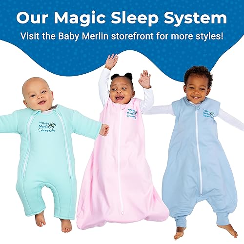 Vista 19 de Pijama mágica de algodón Baby Merlin Magic Sleepsuit, Rosado