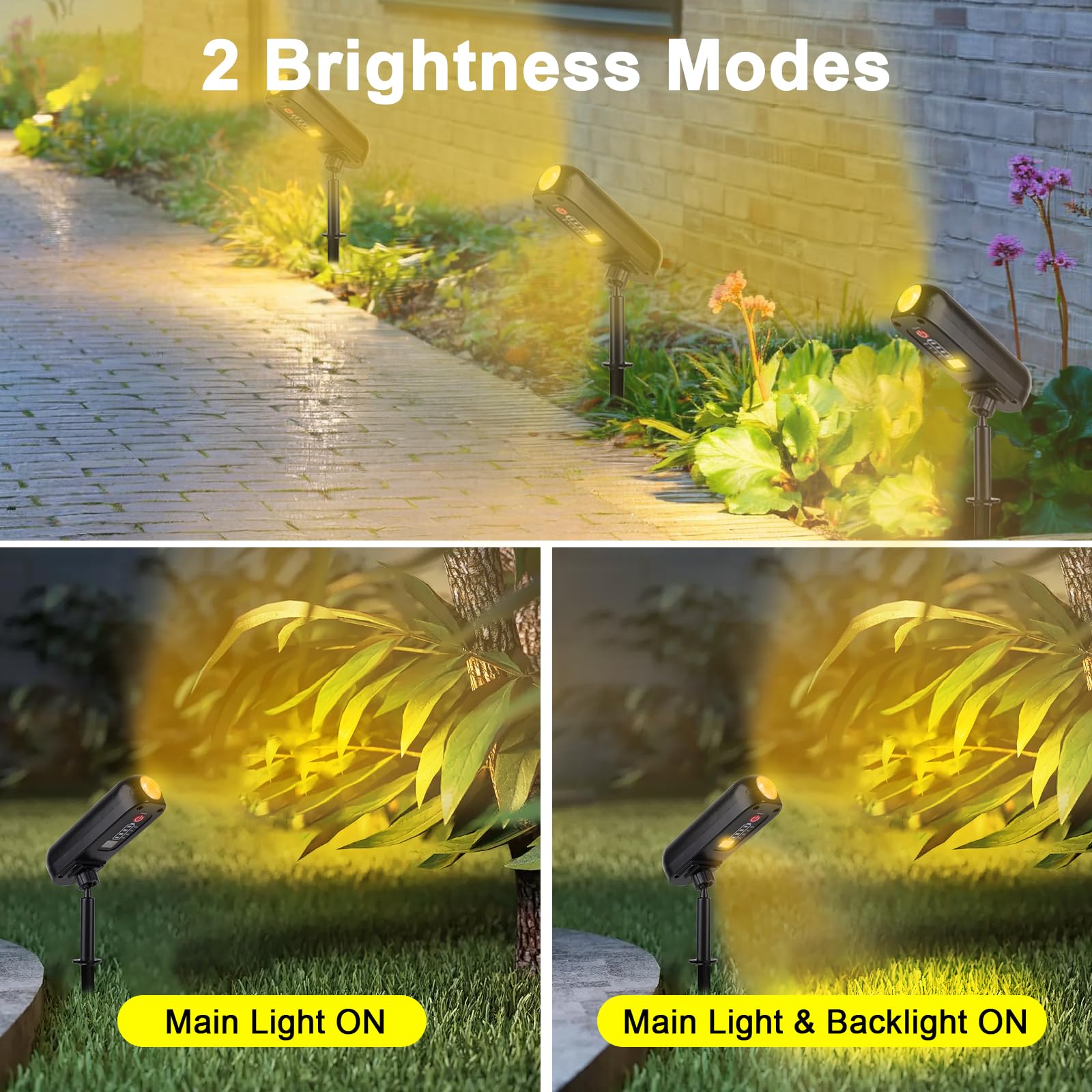 Novostella 2-Pack 25W Outdoor RGB Flood Lights - App, Remote Control, IP66