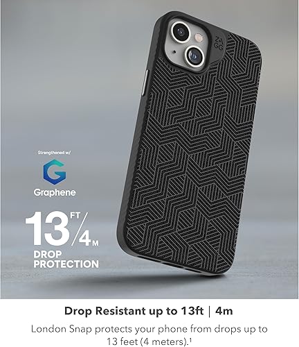 Miniatura 6 de ZAGG London Snap - Funda protectora para iPhone 15 Pro Max, protección contra caídas (13 pies13.1 ft), grafeno duradero, funda MagSafe, delgada y