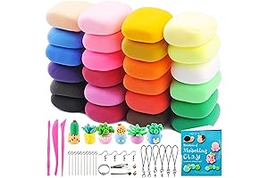 24 Vibrant Air Dry Clay Colors for Kids' Creativity