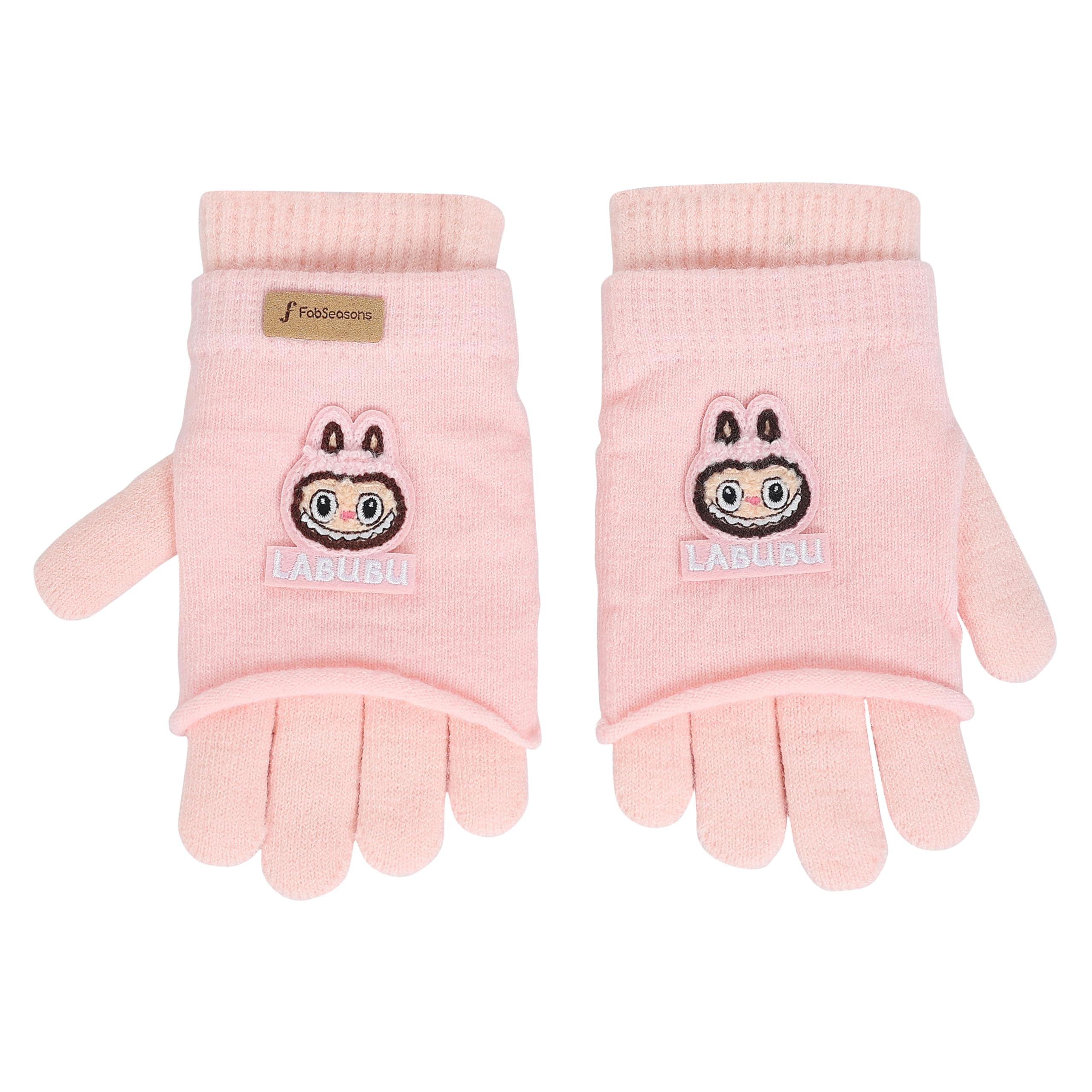 FabSeasons Premium Winter Warm Gloves for Kids (5-8 Years