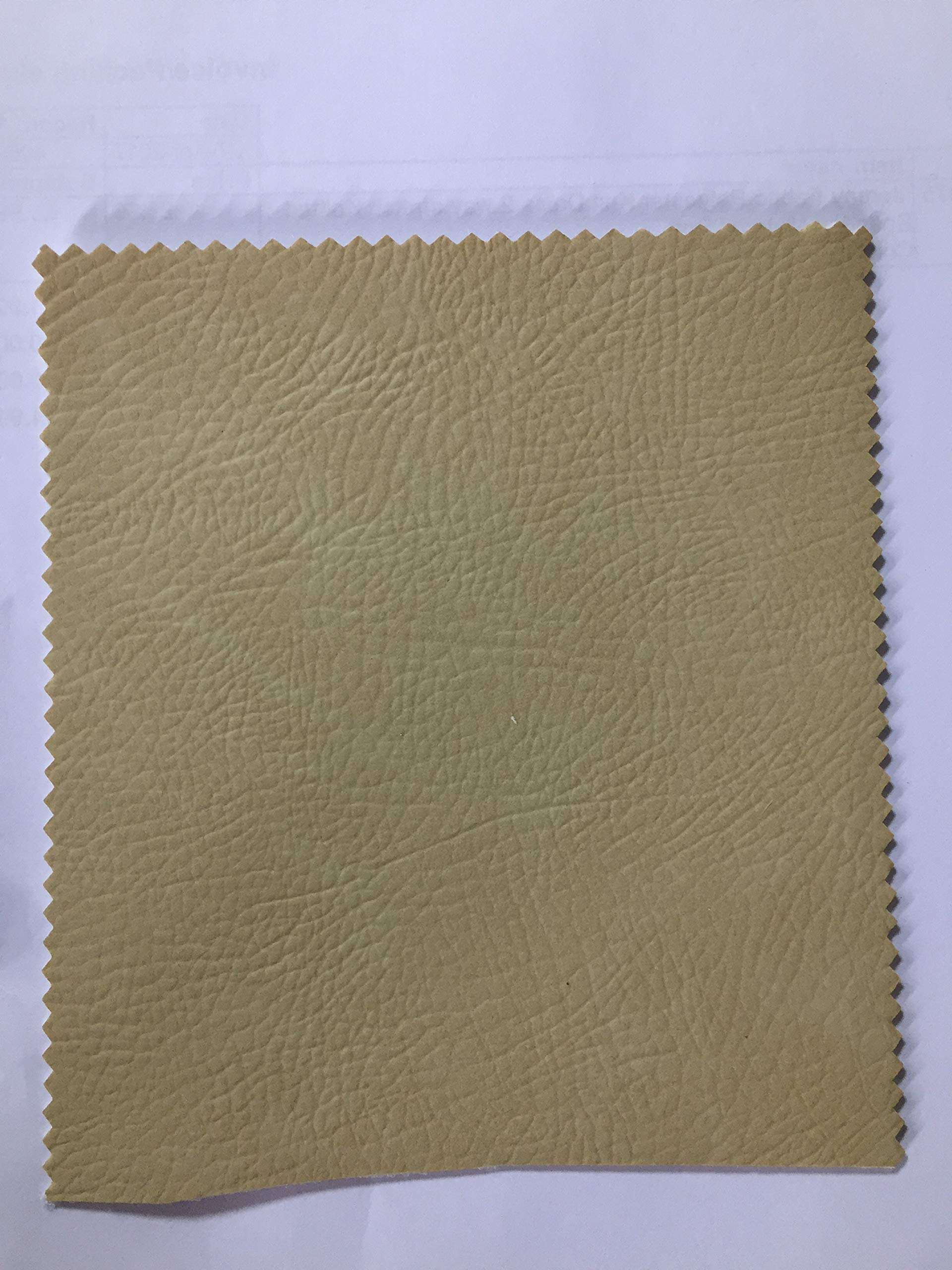 Eu Fabrics Beige 1 Meter X 140Cm Flame Retardant Catalan Leatherette Fabric Textured Upholstery Booths Seating (Beige 1 Meter X 140Cm)