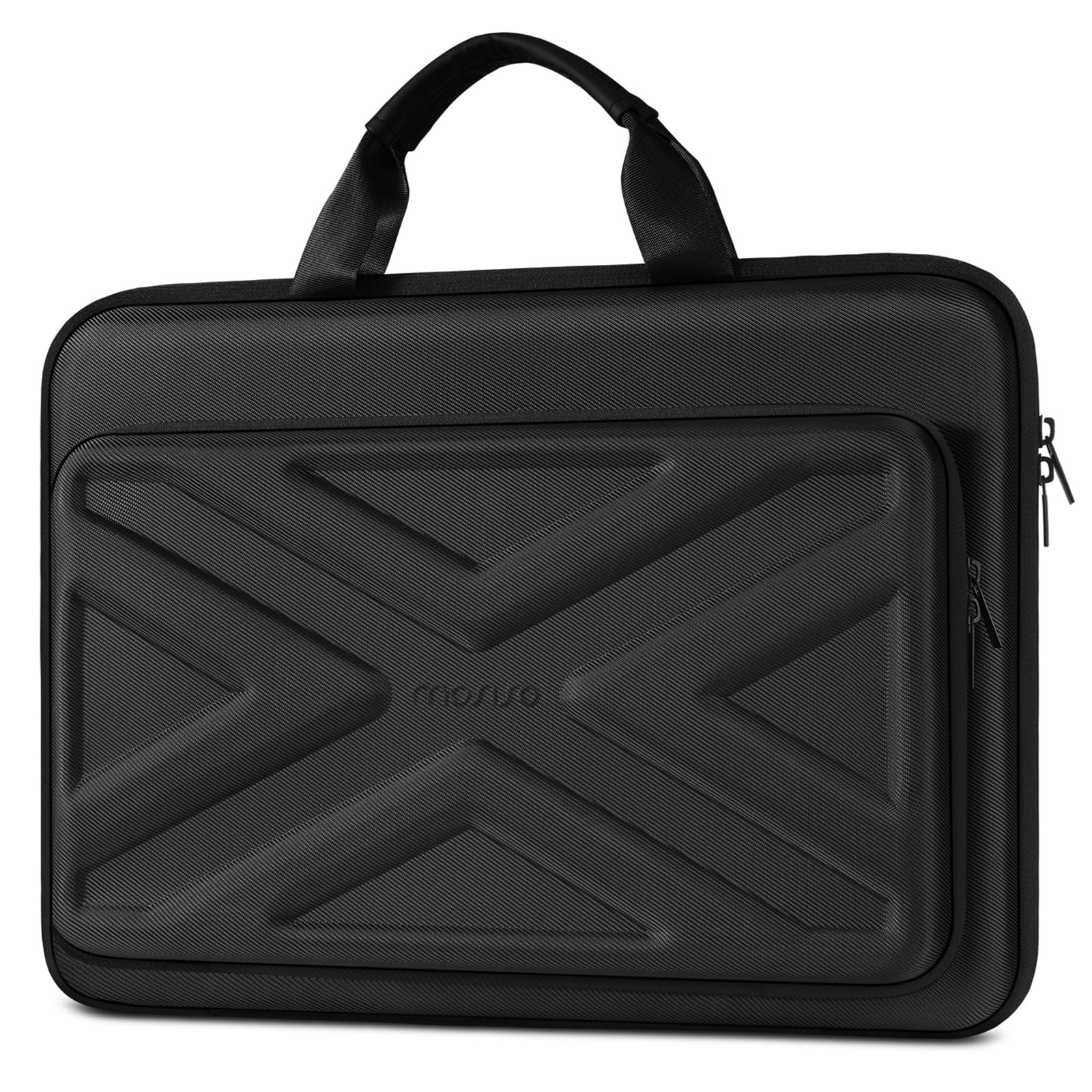 MOSISO Laptop Hard Case, Shockproof Waterproof Laptop Case, Carrying Sleeve Computer Bag with Sturdy Handle&Front Pocket&Belt