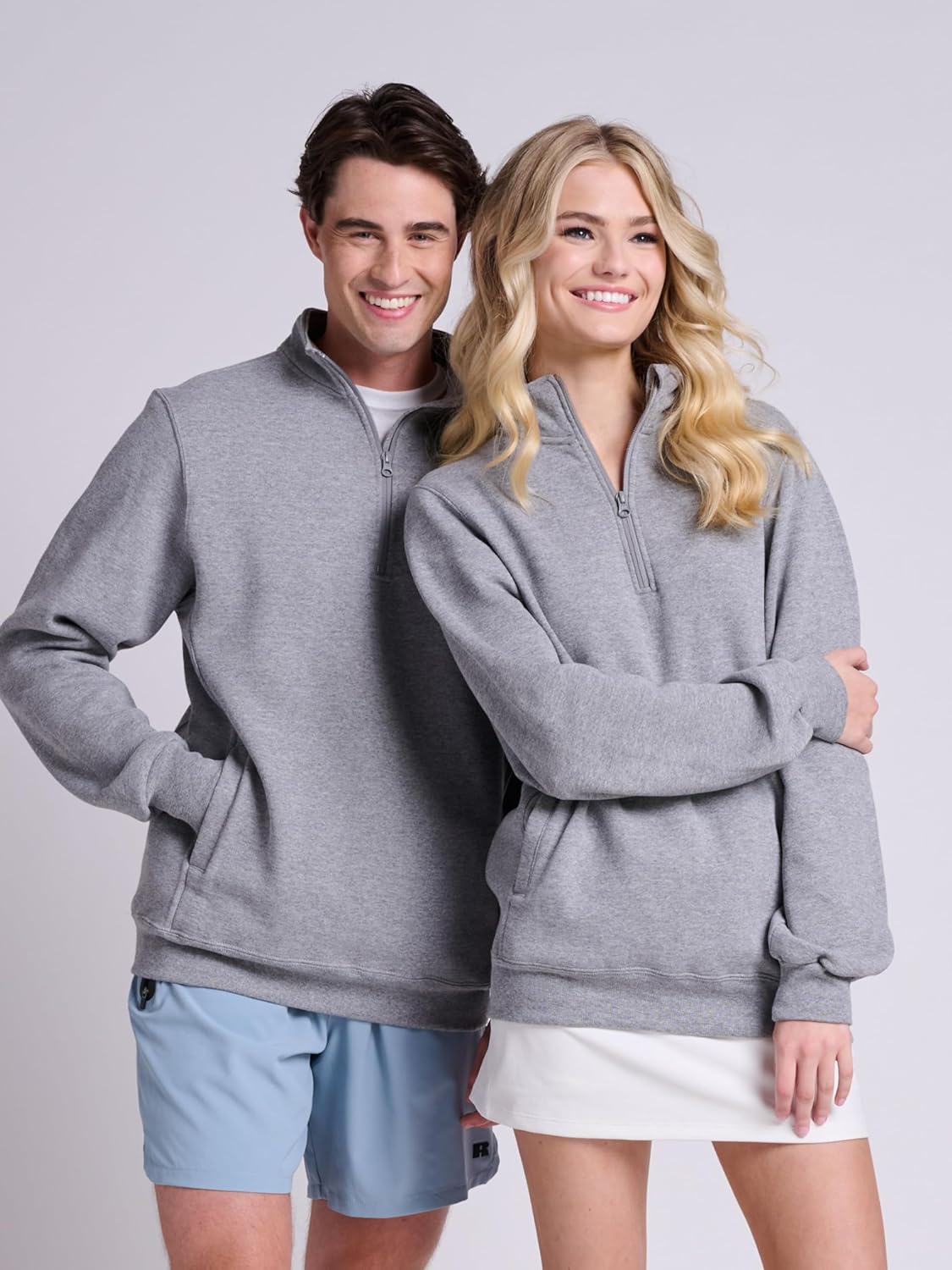 Russell Athletic Men's Dri Power Fleece Quarter Zip, Moisture Wicking, Cotton Blend, Relaxed Fit, Sizes S-4x - Image 2