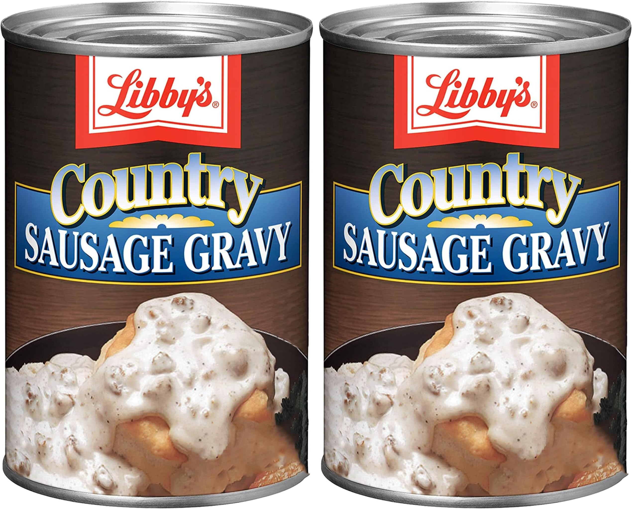 Libby's Country Sausage Gravy, Canned Gravy, 12-15 OZ Cans (Pack of 2)