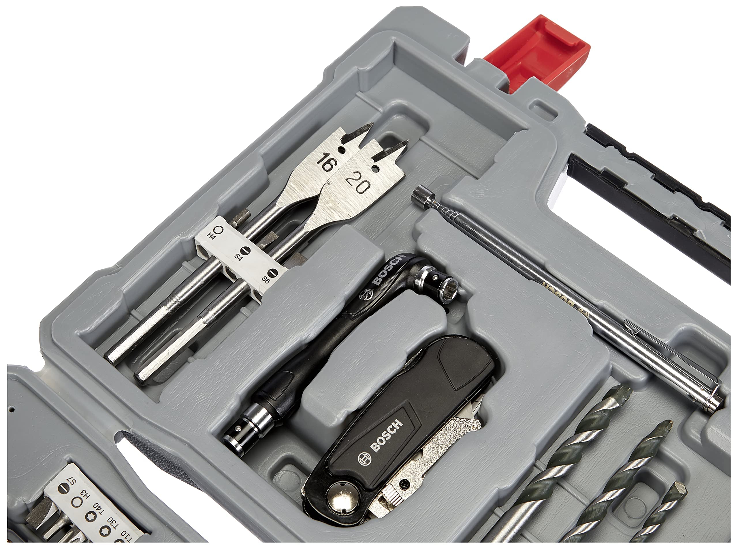Bosch Professional 76-częściowy zestaw wierteł i końcówek wkręcających Premium X-Line (do drewnie, metalu i betonie, Akcesoria wiertło)