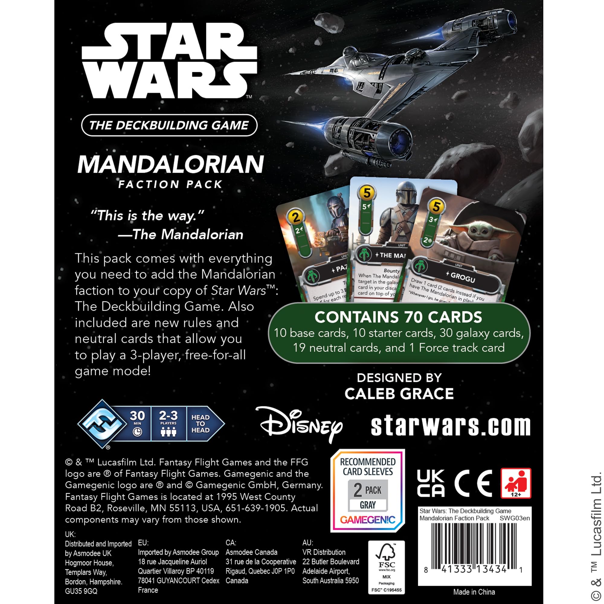 Asmodee Star Wars: The Deckbuilding Game The Mandalorian Faction Pack