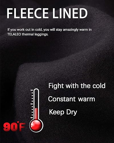 Miniatura 4 de Paquete de 1 o 2 leggings térmicos de compresión para niños, pantalones con forro polar para jóvenes, mallas de capa base para clima frío