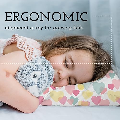 Miniatura 4 de Almohada para niños pequeños y funda de almohada para niños pequeños, suave, hipoalergénica, la mejor almohada para niños. Mejor soporte para el