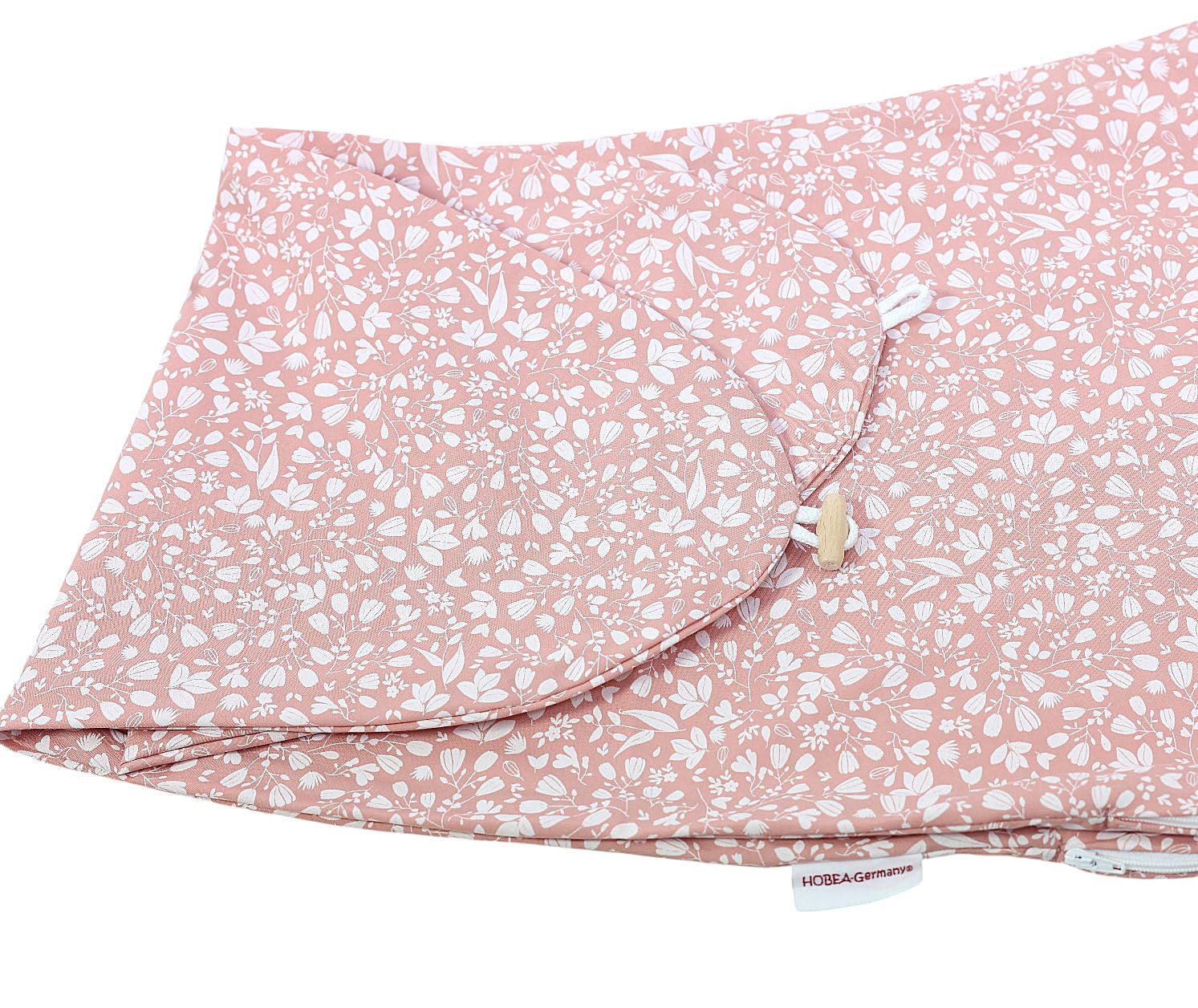 HOBEA-Germany Funda de Almohada de Lactancia para Cojines de Lactancia 190cm diseños (Muselina Topo) — view 98