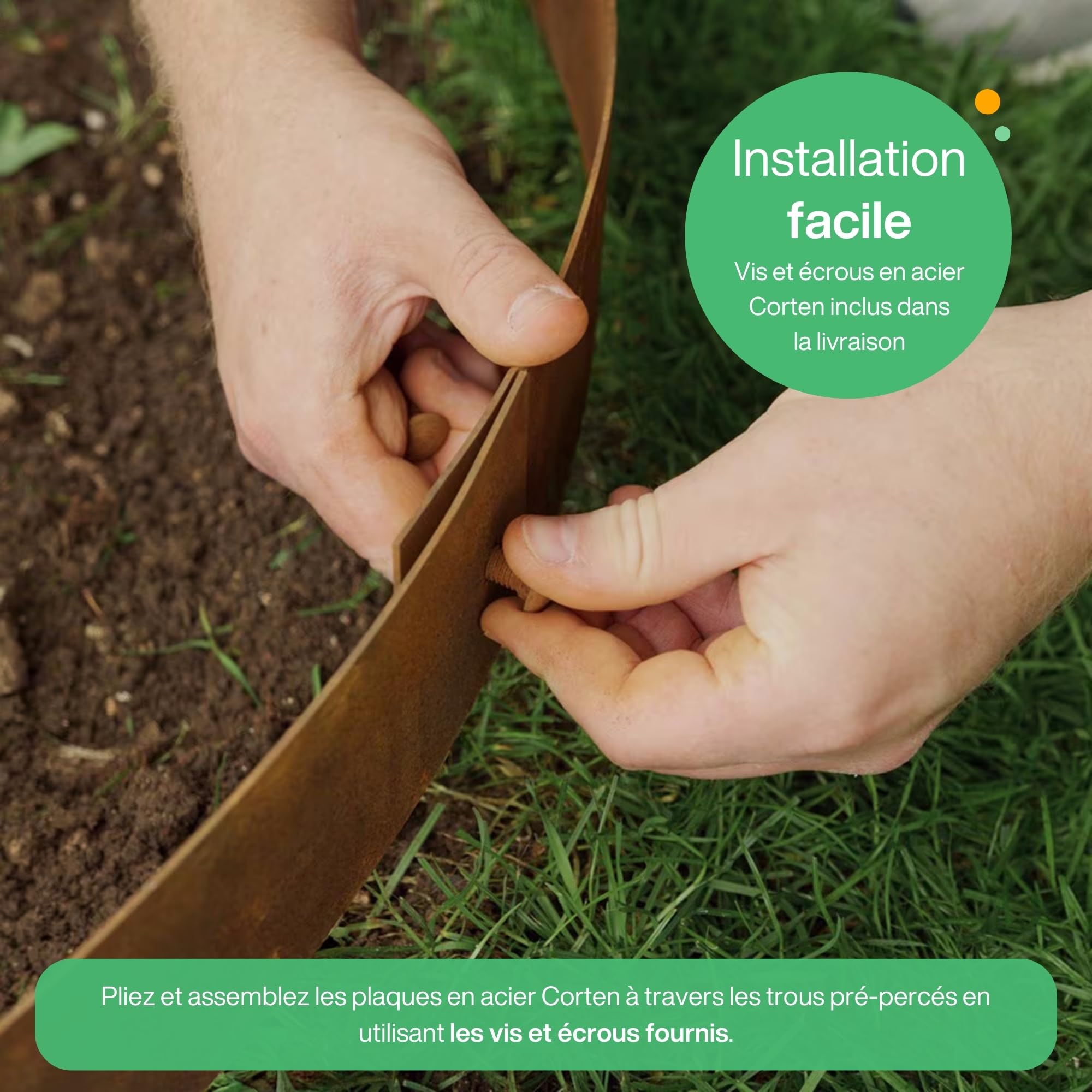 Bordure Acier Corten | Bordures De Jardin | Fabriqué En France