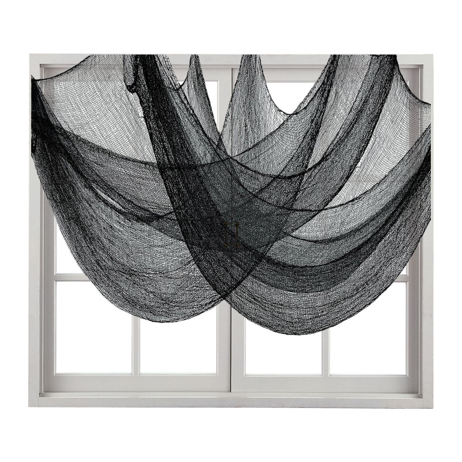 Tissu effrayant pour Halloween gaze extensible aspect dechire