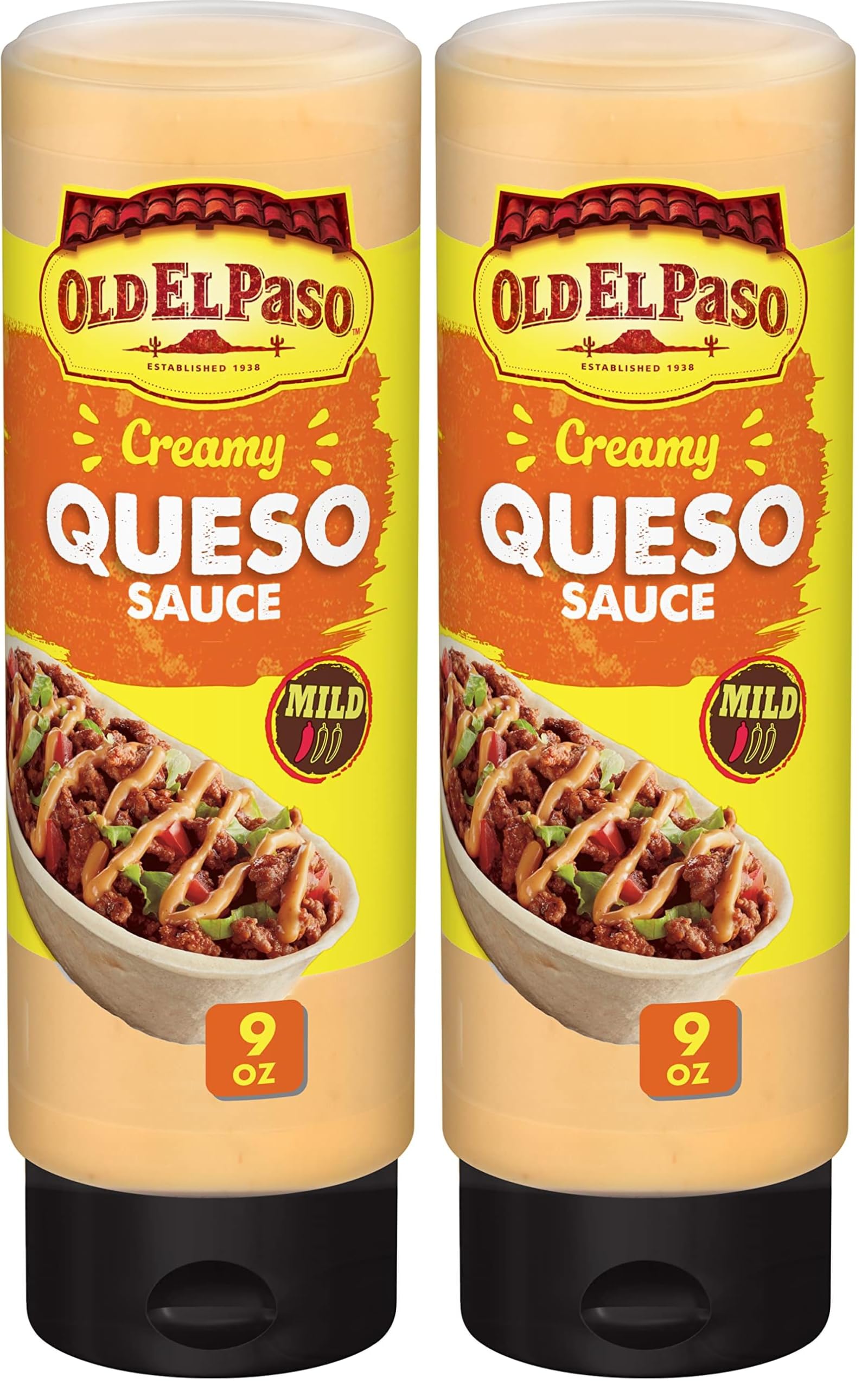 Old El Paso Taco Sauce - Creamy Queso Dip, 9 oz. (Pack of 2)