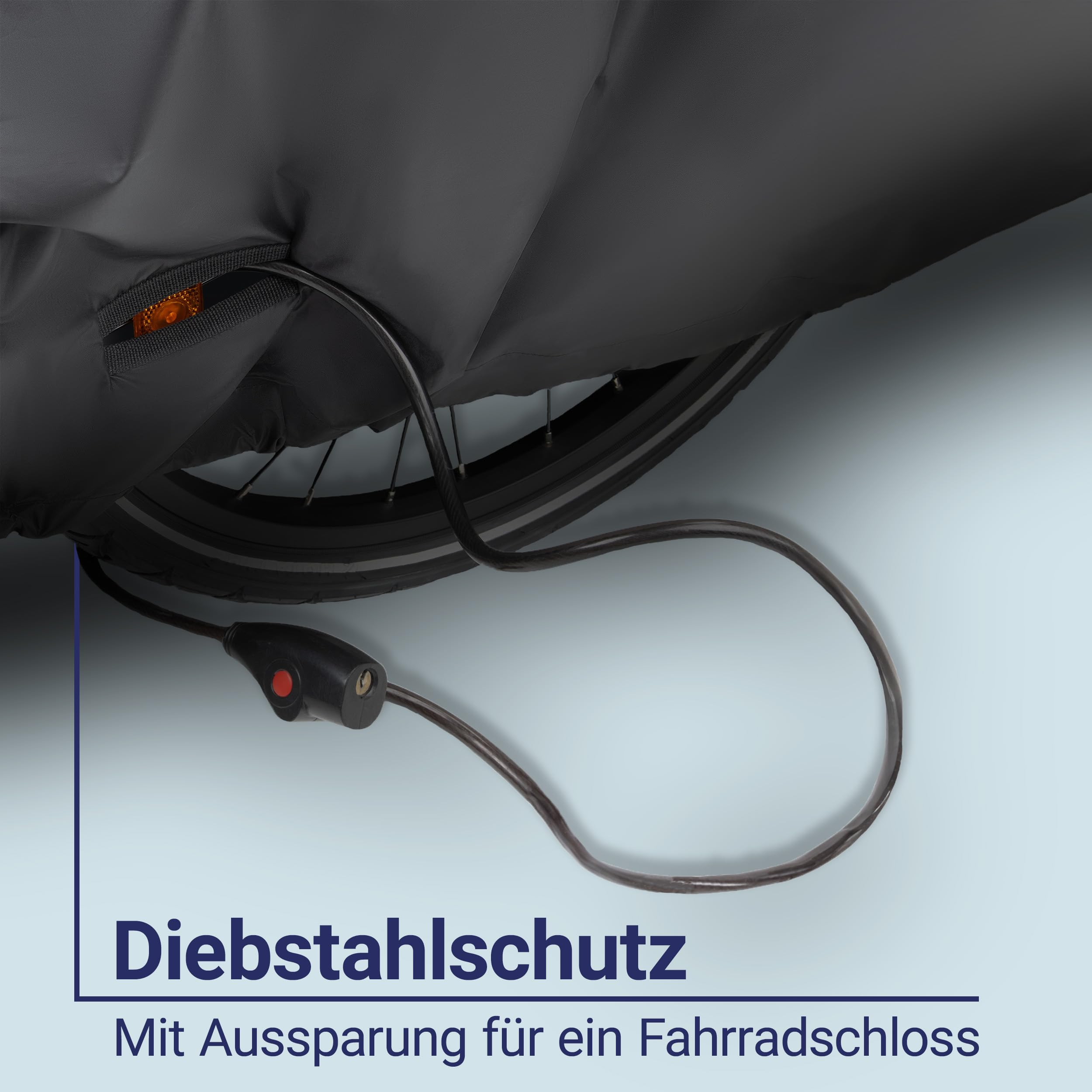 Zamboo Abdeckung für Fahrradanhänger | Universal Faltgarage für Anhänger (kompatibel mit Thule, Croozer, Qeridoo, Tiggo UVM.) | wasserdichte Plane mit Tasche und Öffnung für Fahrrad-Schloss - Schwarz