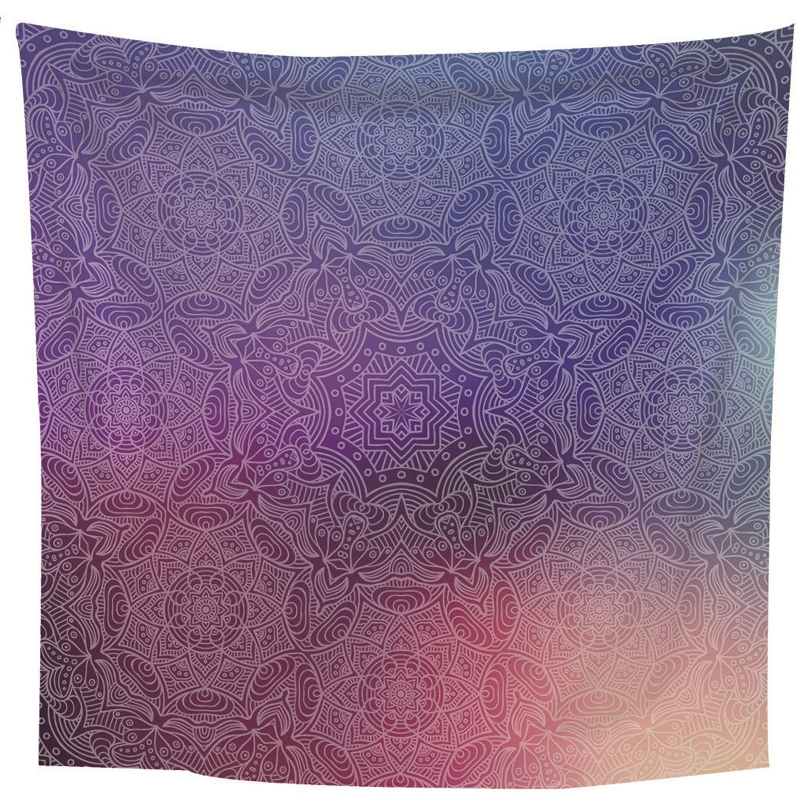 CEVAN Arazzo Parete Tappezzerie da Parete Motivo Mandala Arazzo Giapponese Letto Quadri su Tela Pittura Murale per La Decorazione Domestica Viola 240x220cm