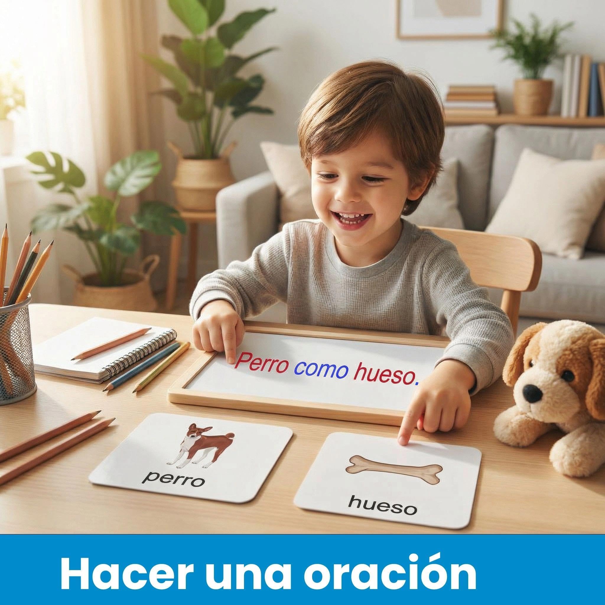 BOHS Juego Divertido de alfabetización española (Paquete de 6) – Suministros a Granel – Juguetes educativos de Aprendizaje de Idiomas preescolares