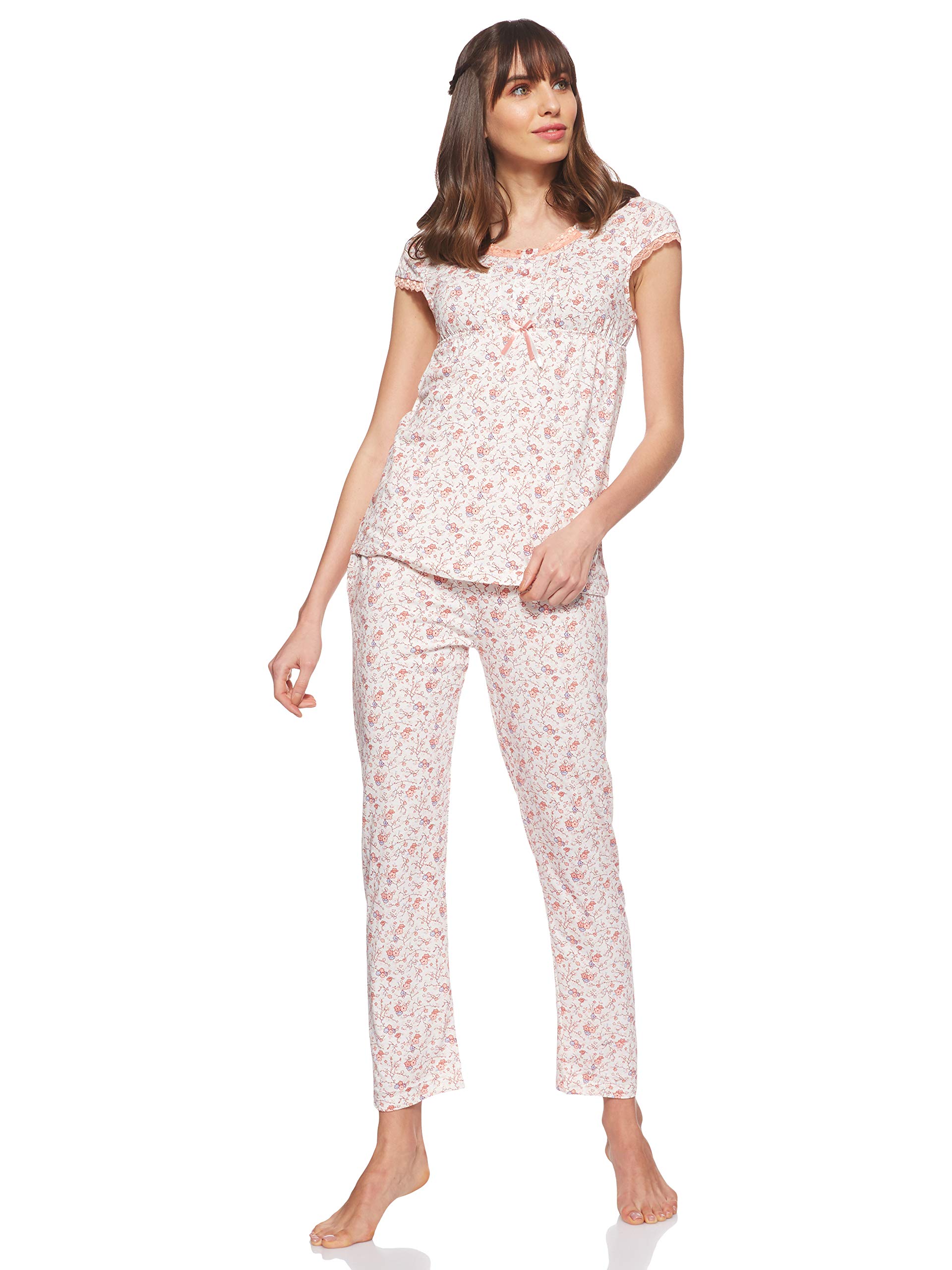 JOANNAWomen's Floral Pattern Pajama Set