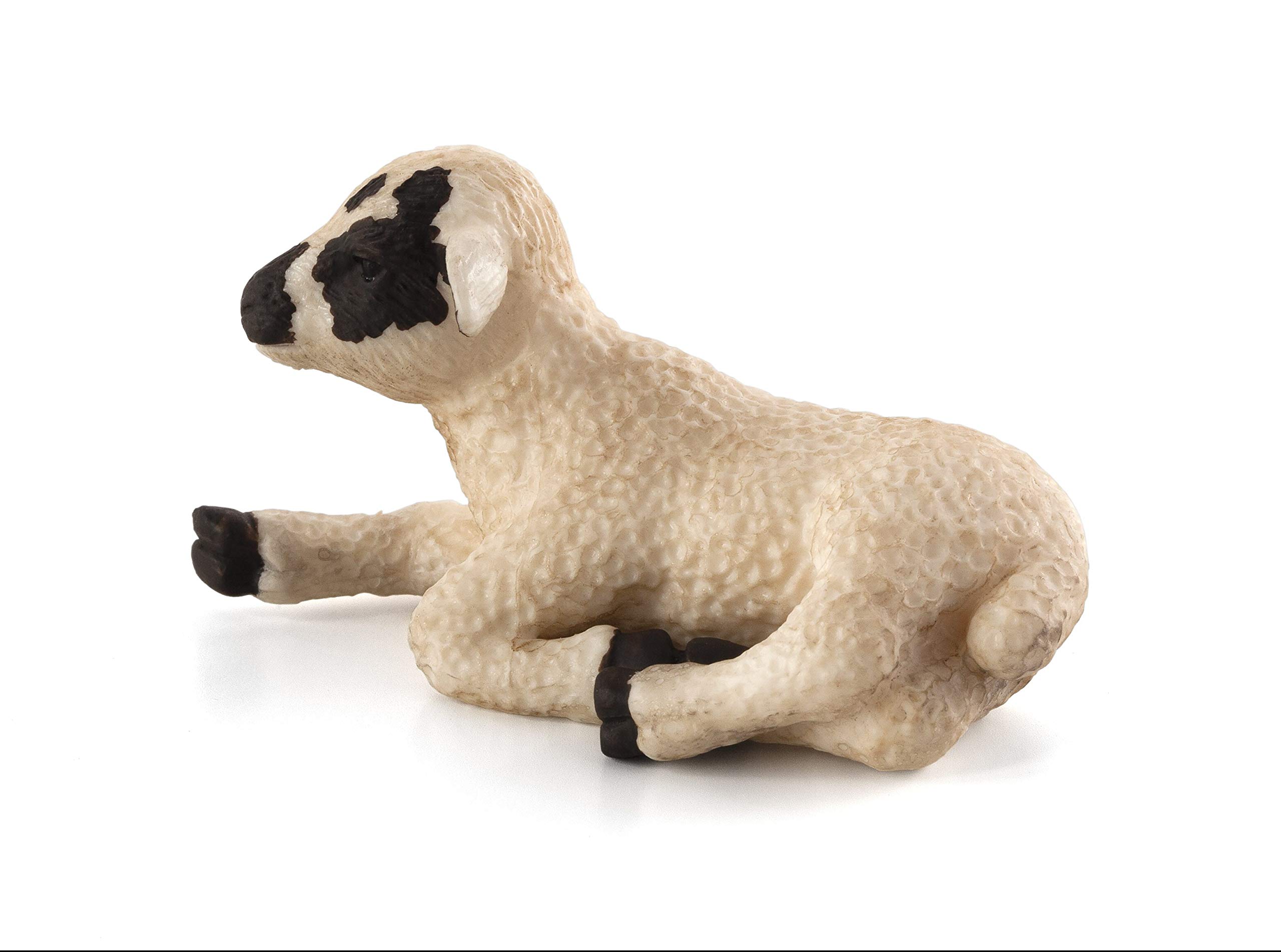 Realistic Lamb Figurine MOJO Realistic Resting Lamb Toy Figurine - Hand ...