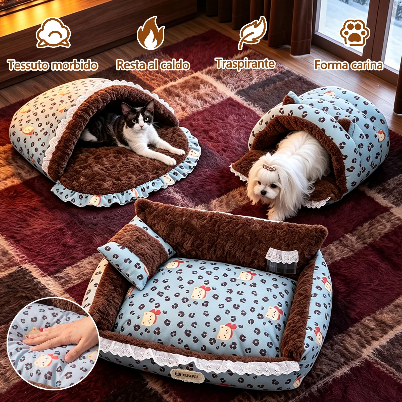 Galatée Cuccia Per Cani a Doppia Faccia(L, Stile Divano)