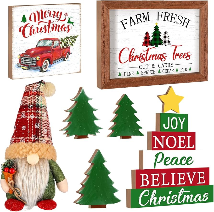 Amazon com farmhouse christmas decor Clearance