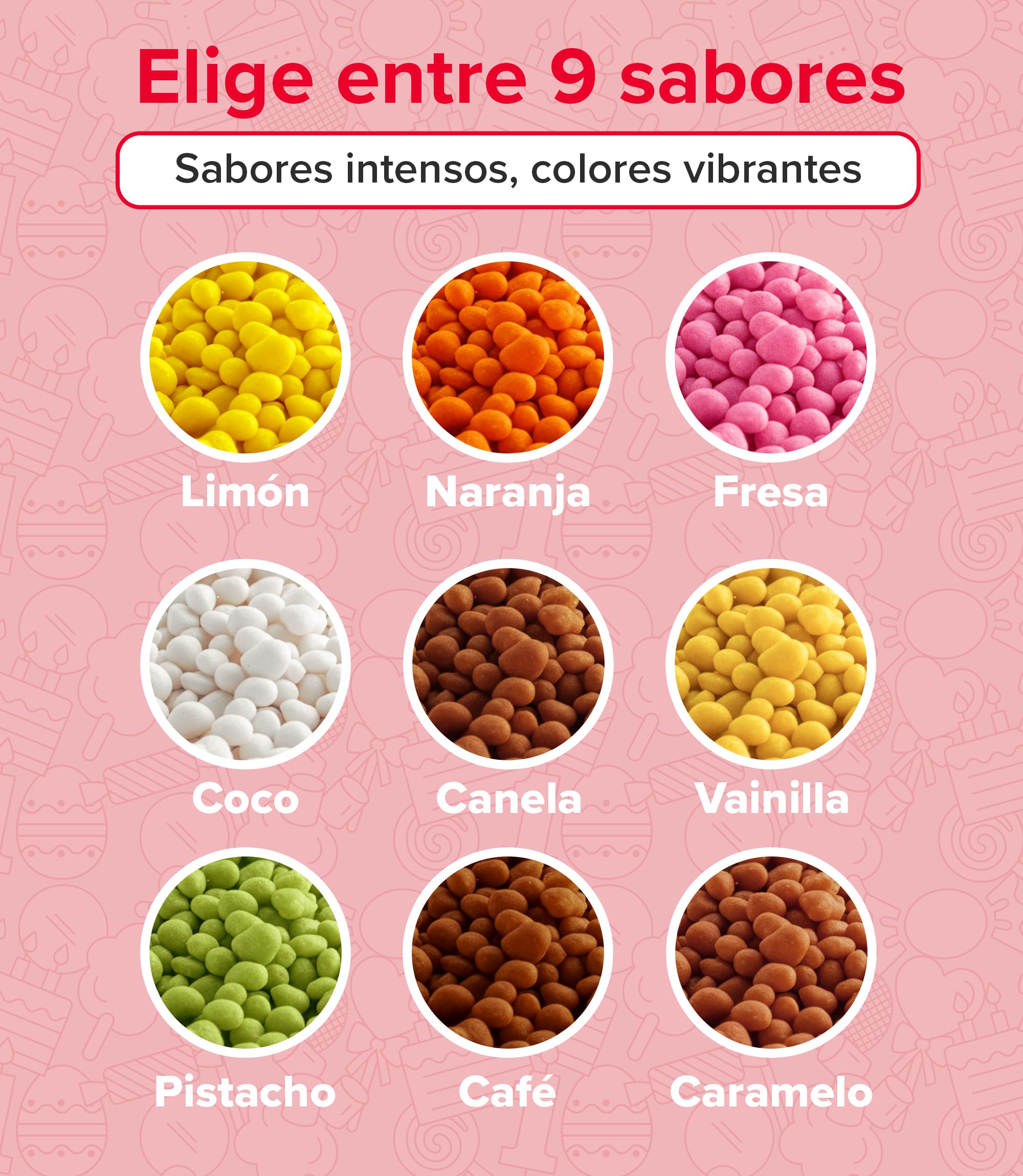 Dekocrunchies Limón 100g Sprinkles de azúcar crujientes Topping repostería perlas comestibles para decoración de tartas