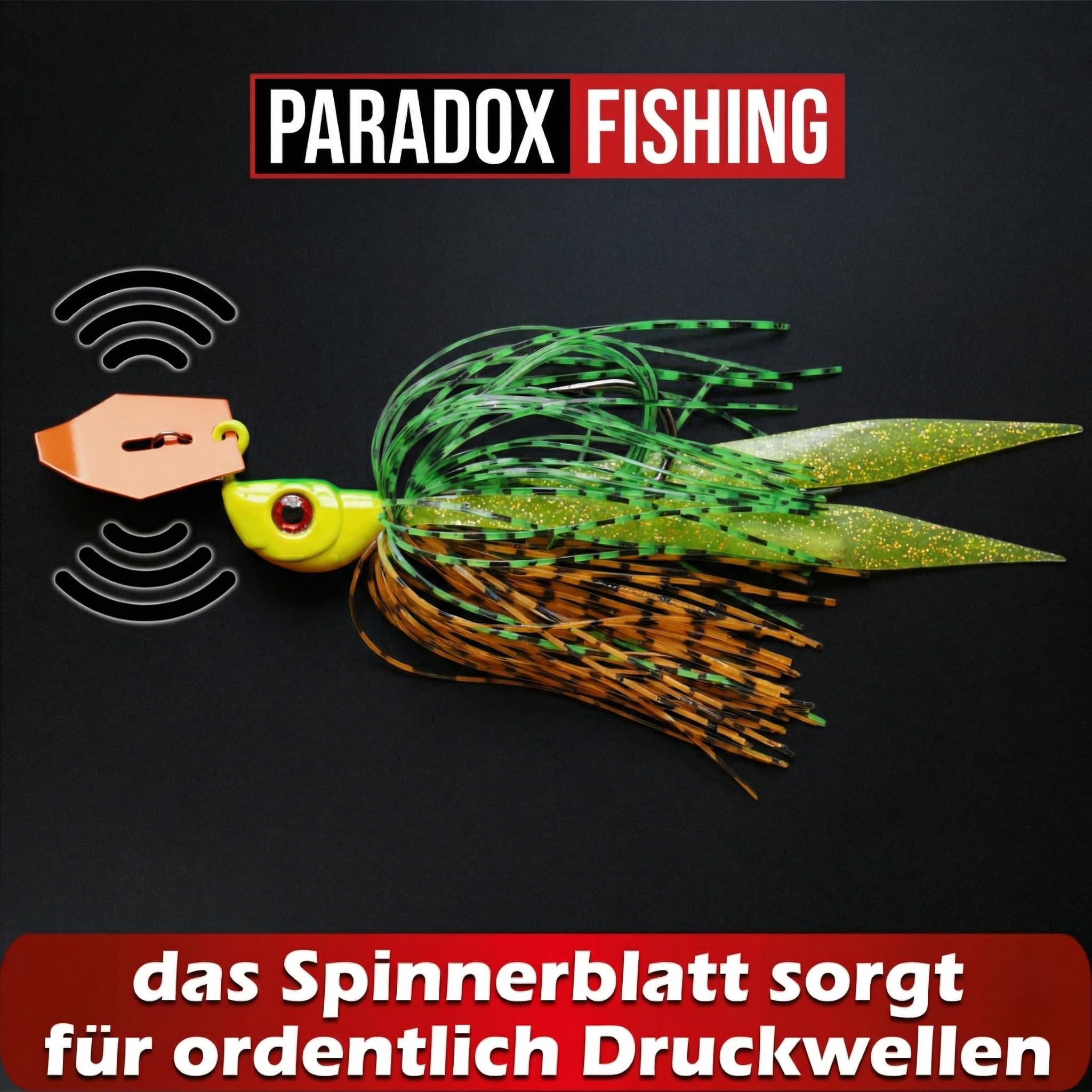 Paradox Fishing Chatterbait Spinnerbait Hecht 5 Stück 12g/15g/18g – Hecht Jig Spinner Hecht köder - Hechtköder