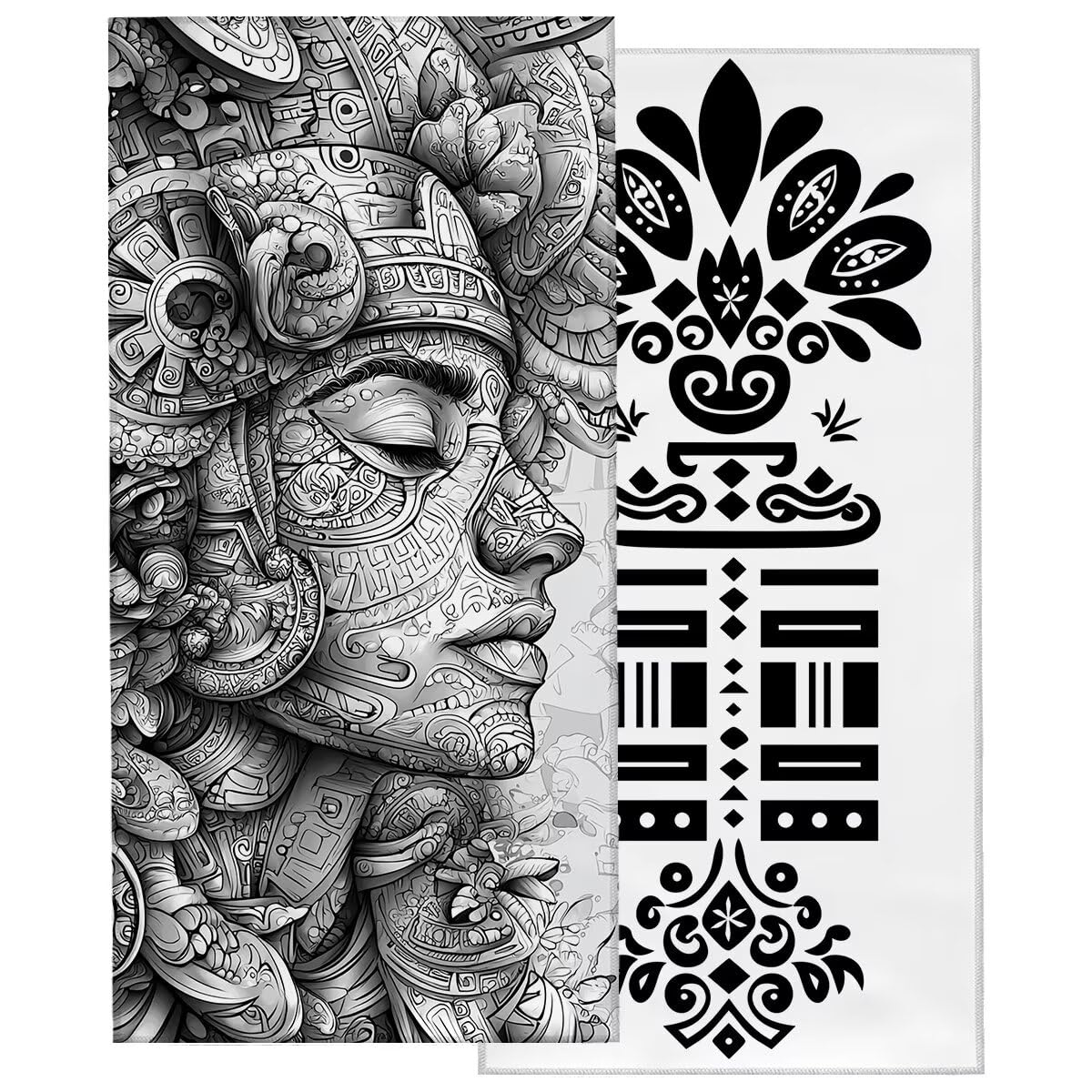 Telo Mare Microfibra, Telo Mare Grande 100x220cm 2 Pezzi, Asciugamano Palestra Donna Asciugatura Rapida, Antisabbia Asciugamano Microfibra, Leggero Asciugamani Palestra per Regalo (Marocco) -4330