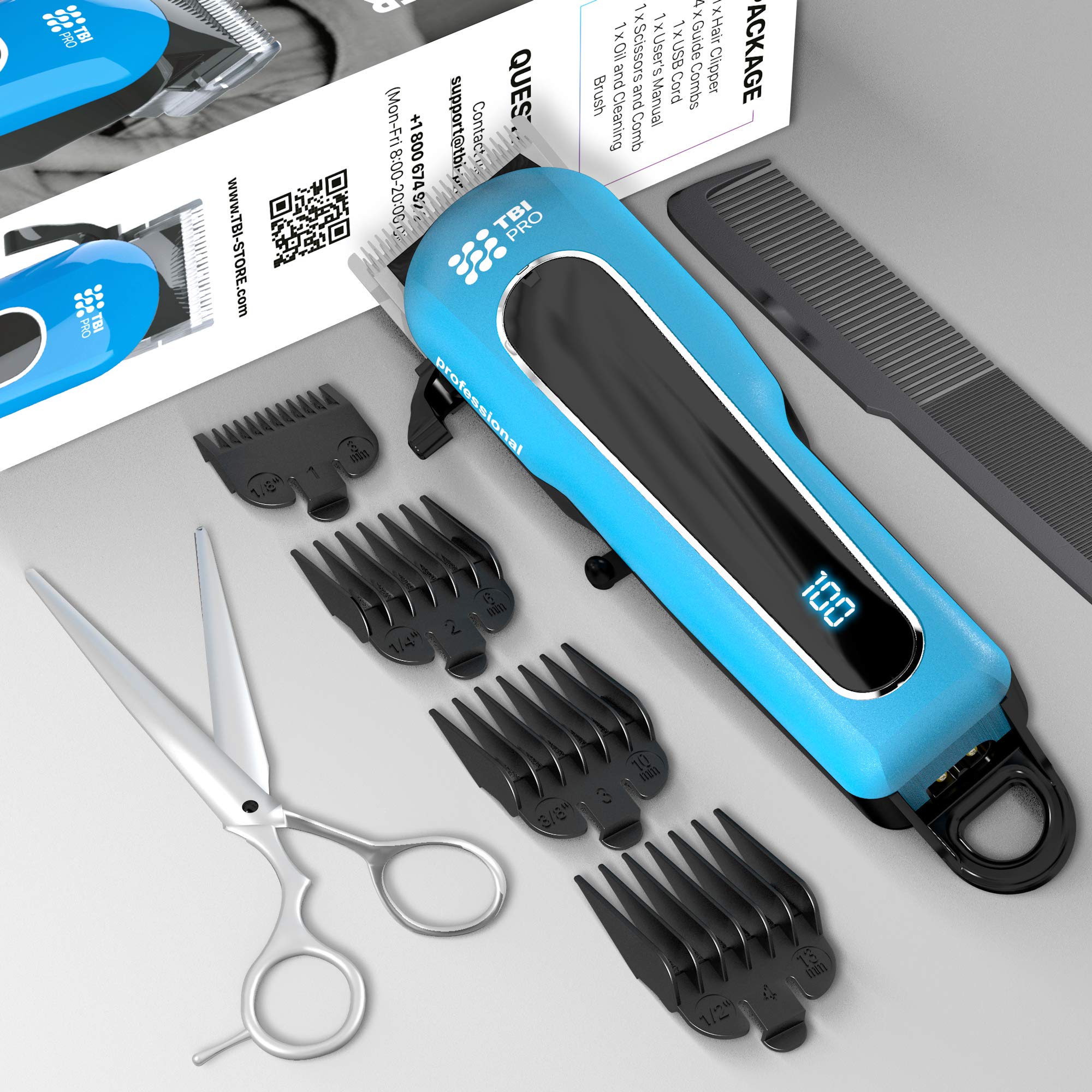 Kubeauty Hair Clipper For Men, Cordless Self-Haircut Kit, LED Display - View #2